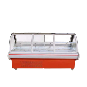 Vitrina Exhibidora de Carne y Pescado para Supermercado, Comercial, de Acero Inoxidable, para Carnicería, Construcción de Acero Inoxidable, Dura - Product Image 1