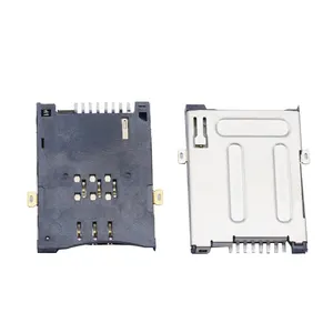 high quality Memory Slot Mobile phone card connector 8 pin Micro SD sim Card Socket Connector