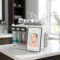 Appareil Hydro Facial 8-en-1 à Marque Privée, Machine Jet Hydro Facial Professionnelle sur Pied pour Usage Domestique avec Analyse Cutanée Incluse