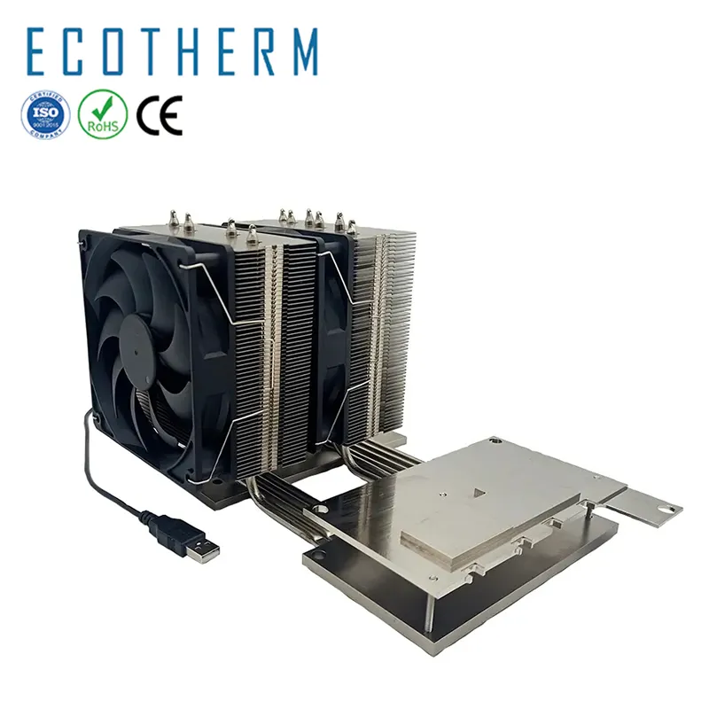 Ecotherm 1000 Вт Светодиодная медная труба, теплоотвод, алюминиевый охлаждающий светодиодный светильник, радиатор