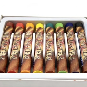 Ensemble de pastels à l'huile ronds pour étudiants, 8 couleurs, format mini, pour le dessin scolaire, personnalisable en usine, économique - Product Image 6