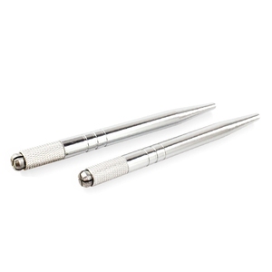 Silver PMU Microblading Pen Hand Tool Manual Blade Shading <b>Holder</b> for Eyebrow Tattoo - Product Image 4
