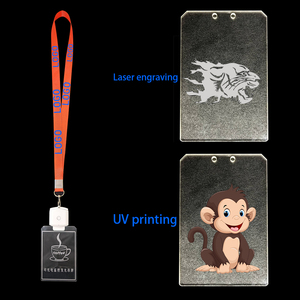<span class=keywords><strong>Badge</strong></span> lumineux LED rechargeable personnalisé avec télécommande DMX 433M, en acrylique, pour décoration de fête, avec cordon - Product Image 4