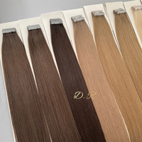 Extensions de cheveux naturels humains de qualité supérieure pour pose adhésive