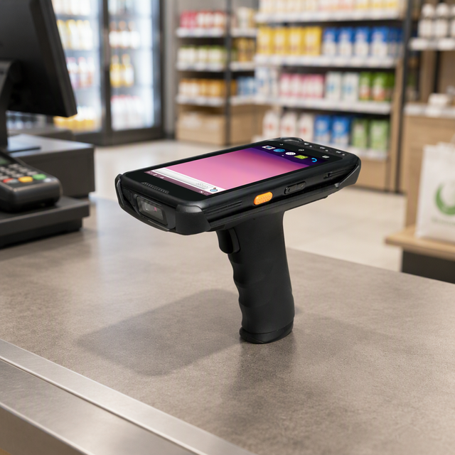 Android PDA Handheld Terminal 5.5 Inch 4G LTE Rugged Barcode Scanner IP65 NFC GPS Dual SIM MT6765 8 Core 2.3GHz