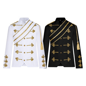 สตาร์ส เอดจ์ ไมเคิล แจ็คสันเสื้อแจ็คเก็ตทหารสีขาวคอสเพลย์เครื่องแต่งกายการแสดงบนเวที - Product Image 3