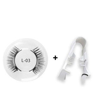 3D từ Lông mi giả tái sử dụng từ lông mi với 4 từ lông mi nam châm Lông mi giả mở rộng Công cụ trang điểm - Product Image 1