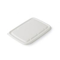 Barquette alimentaire jetable en bagasse de canne à sucre, biodégradable, écologique, blanche, à 4/5/6 compartiments