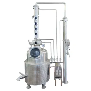 ZJ Stainless Steel Distiller with CIP clean system for whiskey brandy vodka gin distillation