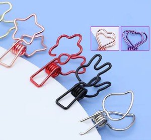 Wholesale Creative Cartoon Metal Paper Clip <strong>Office</strong> <strong>Folder</strong> Clamp Students Snack Storage Accessories - Product Image 3