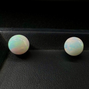 Opale d'Éthiopie naturelle de haute qualité, 10 mm, lisse, blanche, pierre précieuse en vrac, effet de jeu de couleurs, service de moulage/échantillon pour la fabrication de bijoux - Product Image 5