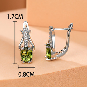 Nuevos <span class=keywords><strong>Pendientes</strong></span> de Aro con Cristales Rojos Granate Ovalados Estilo <span class=keywords><strong>SHEIN</strong></span> en <span class=keywords><strong>Oro</strong></span> Champán para Mujer, Elegantes y Minimalistas - Product Image 6