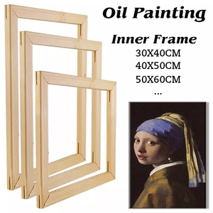 Envío Directo precio de fábrica DIY pintura al óleo lienzo marco de madera foto marco interior Marco de lienzo estirado - Product Image 1