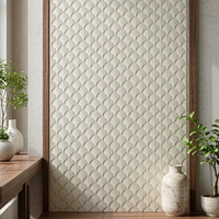 Nouveauté MCM Luxury Shellwave Stone Cladding, panneau mural souple texturé unique et flexible pour la décoration murale intérieure