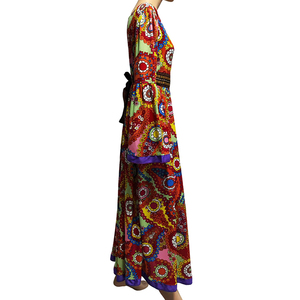 Set <span class=keywords><strong>Costume</strong></span> Hippie Flower Power anni 1960 per le donne Vintage segno vestito per Halloween e feste a tema - Product Image 4