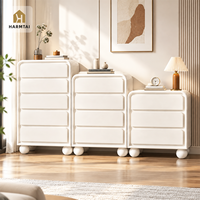Commode en bois HarmTai à 3, 4 ou 5 tiroirs, meuble de rangement silencieux et lisse, à poser au sol, pour chambre à coucher