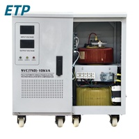 AVR 10 kVA monophasé, sortie 220 V 50/60 Hz, régulateur de moteur servo à affichage LED en cuivre SVC