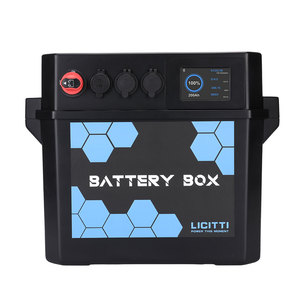 Boîte de <span class=keywords><strong>batterie</strong></span> de refroidisseur solaire Powerbank Station pour accessoires de <span class=keywords><strong>camping</strong></span> marin rechargeables Lifepo4 Eu Bank 12V 100Ah - Product Image 1