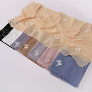 Pañuelo Cuadrado Tridimensional Zifeng OEM, Estilo Oriental, con Mariposas y Pedrería, Hecho a Mano, Adhesivo, para Asia Central, CE - Product Image 3