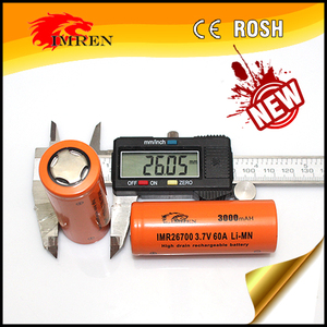 Beliebter <span class=keywords><strong>IMREN</strong></span> IMR26700 3000mAh 3,7V 60A Wiederaufladbarer Akku mit Flachkopf für Elektrowerkzeuge - Product Image 6