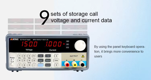 Alimentation électrique variable à commutation linéaire réglable pour banc de test de laboratoire MATRIX, interface SENSE, régulation CC - Product Image 3