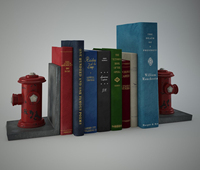 Serre-livres personnalisé en polyrésine souvenir bouche d'incendie