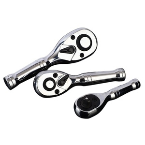 Clé à cliquet rapide réversible à 72 dents, en acier forgé, à poignée courte, clé à douille compacte, taille de prise 1/4 3/8 1/2, réparation automobile - Product Image 3
