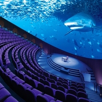 360 °   Solution de cinéma Fulldome : projecteur de planétarium immersif pour divertissements thématiques