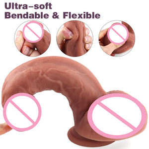 8.46インチ21.5 cm長くシミュレートされたペンリアルゲイ男性女性セックスおもちゃ大アナルディルド - Product Image 3