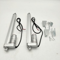 Actionneurs de mouvement 12v 24v 100mm haute vitesse 8 pouces 50lbs Mini moteur à courant continu actionneur linéaire électrique pour l'automatisation avec des bottes en caoutchouc