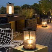 Décoration de jardin extérieur Atmosphère Paysage Lumières Solaire Herbe Lumières Modèle Imperméable Cour Extérieure Pelouse Lumières