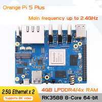 Orange Pi 5 Plus 4G RK3588 port Ethernet ganda 2.5G dengan ekstensi PCIE komputer papan tunggal, lari Android, Ubuntu, Debian OS