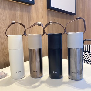 Nuevo Acus Benin 304 ventosa de acero inoxidable mango portátil vaso de estudiante regalo de moda al por mayor - Product Image 1