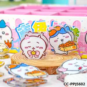 DHF1271 Vente en gros de diverses pinces en PP mignonnes Mofusand, Capybara, Chiikawa, Ours, Papeterie de dessin animé, Mini pince en acrylique - Product Image 5