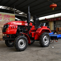 Tracteur Agricole Chinois 40 CV 4x4 Petite Machine Agricole Prix Mini Tracteur de Jardin avec Chargeur Frontal et Rétrocaveuse à Vendre
