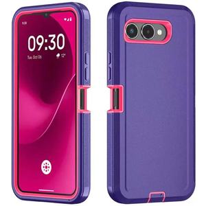 Funda Protectora Resistente para Teléfono T <span class=keywords><strong>Mobile</strong></span> Revvl 8 7 6 Pro 5G, Carcasa Trasera con Clip para Cinturón, Protector de Parachoques Trasero de TPU Suave - Product Image 2