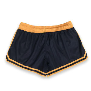 Pantalones cortos de baloncesto recortados con contraste de colores Pantalones cortos de entrenamiento para correr con logotipo bordado personalizado - Product Image 4