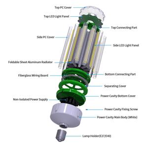 JESLED 100W Led Corn Cob Bombilla E39 Gran Mogul Base bombilla LED (250-400W MH/<span class=keywords><strong>HPS</strong></span> Reemplazar) Iluminación Interior Exterior para Garaje - Product Image 4