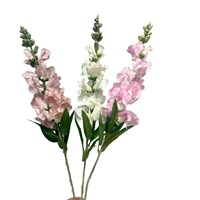 Rangkaian Bunga Delphinium untuk Upacara Pernikahan, Bunga Artifisial yang Realistis untuk Dekorasi Rumah dan Pernikahan