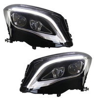 Pour Mercedes Benz Classe GLA W156 X156 2015-2019, mise à niveau Facelift, configuration haut de gamme, ensemble de phares à LED à double lentille de projection