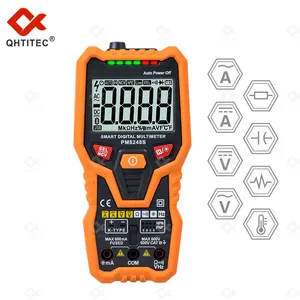 QHTITEC PM8248S Smart Digital Multimeter 6000 Counts Auto range Temperature Tester with Backlight NVC Meter