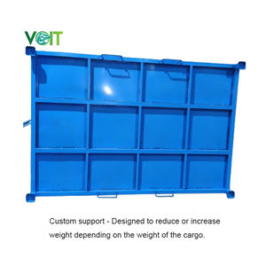 Porte-pneu empilable en métal Industrial Logistics avec côtés rabattables - Product Image 2