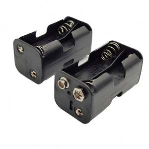 Двухслойный 4 слота, держатель для батареек размера АА, с разъемом 9 В, спина к спине, двойная сторона, держатель батареи 4АА, держатель для <span class=keywords><strong>UM</strong></span>-3 * 4 ячеек - Product Image 6