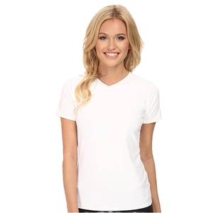 Camisetas de Cuello en V para Mujer, Opciones Premium OEM, Logotipo y Diseño Personalizados, Estampado de Puntos, Arcoíris, Liso, Teñido, Transpirable, 100% Algodón - Product Image 2