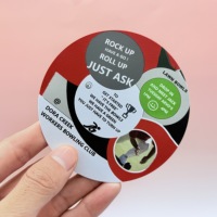 Dessous de verre en carton jetables avec logo personnalisé Dessous de verre en papier recyclable avec logo personnalisé