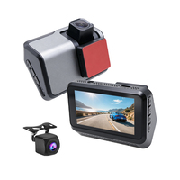 Caméra de tableau de bord 3 pouces pour voiture, double enregistrement 4K avant et 1080P arrière, WiFi, GPS, enregistrement en boucle, vente directe usine