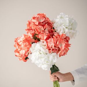 Diana <b>Hydrangea</b> Single Branch <b>Artificial</b> Flower Plastic Fabric Long Lasting Wedding Decorations - Product Image 3