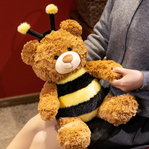 Peluche Ours Abeille Mignonne de Dessin Animé avec Rembourrage <span class=keywords><strong>en</strong></span> Coton PP, Poupée Ours, Oreiller de Sommeil pour Enfants, Cadeau - Product Image 2