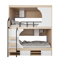 Lits superposés en acier et en bois de style moderne Lit double capsule pour hôtel