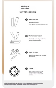 Crema Colorante Semi-Permanente per <span class=keywords><strong>Capelli</strong></span> OEM, Etichetta Privata, Senza Ammoniaca, Tinta Naturale per <span class=keywords><strong>Capelli</strong></span>, Copre i <span class=keywords><strong>Capelli</strong></span> Grigi, Colore a Lunga Durata - Product Image 5